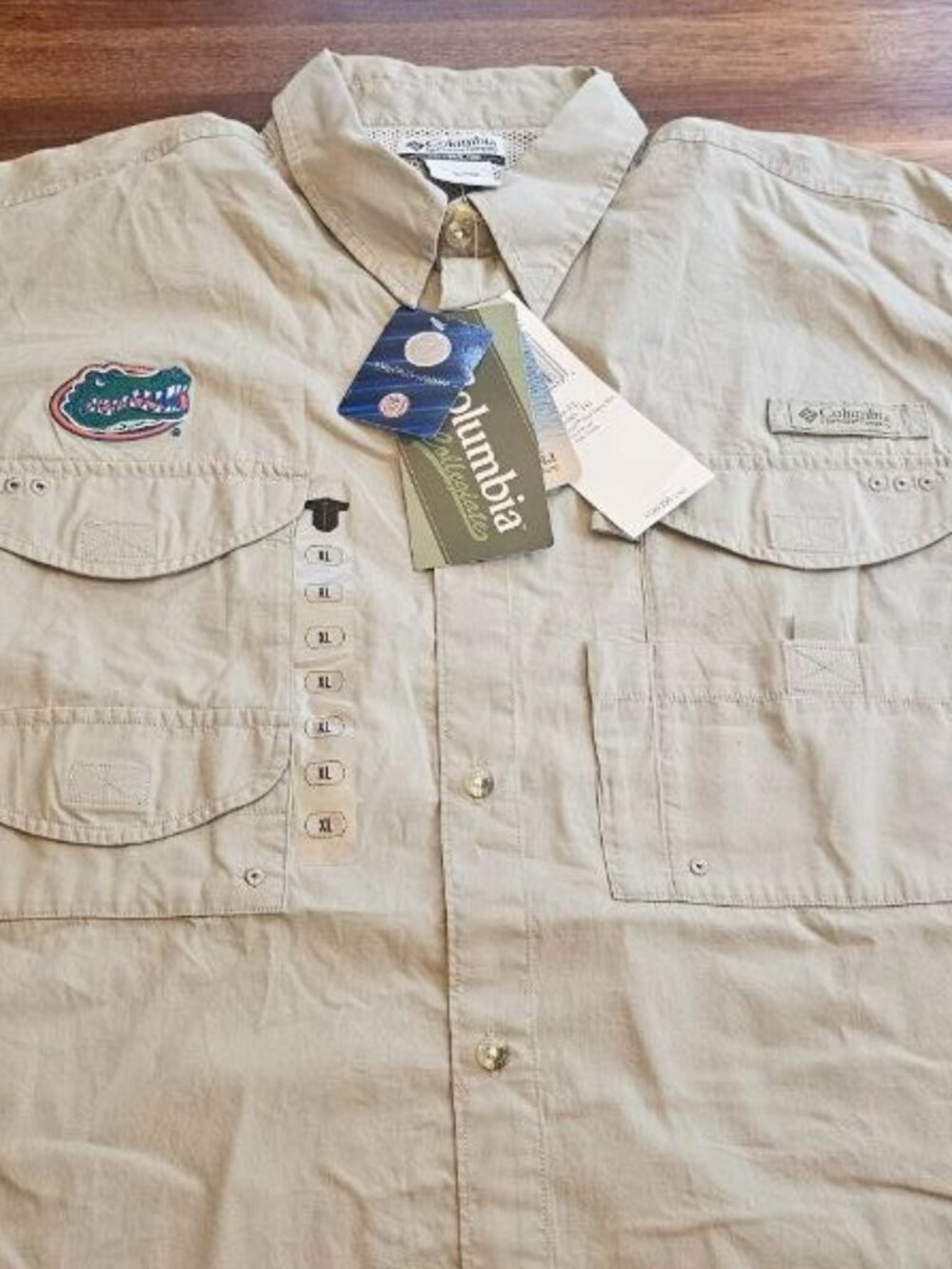 Florida Gators Columbia PFG Mens XL Hommes TG Collegiate Bonehead Short Sleeve